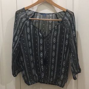 American Eagle Printed Blouse